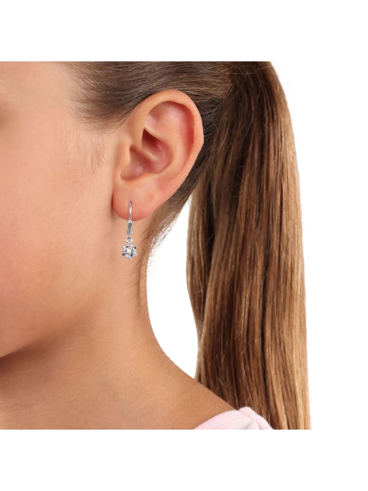 Prinzessin Lillifee Ohrhänger Silber 925, rhodiniert in Lila günstig kaufen onesize