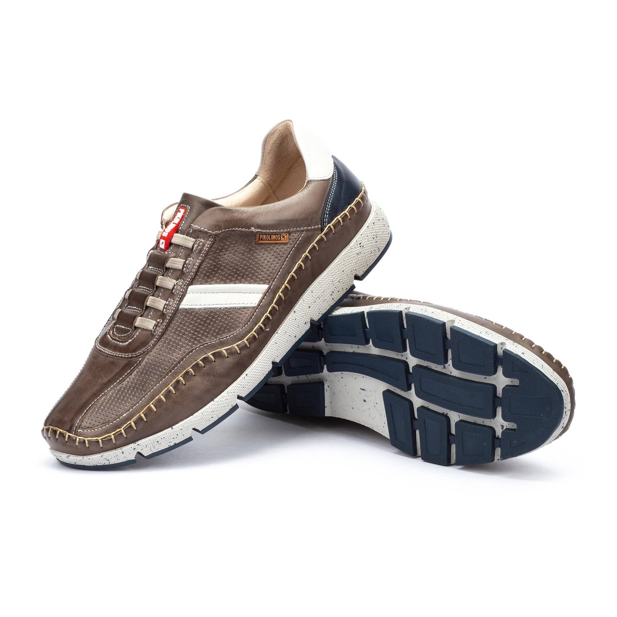 Buty sportowe męskie z gumką - CIEMNOSZARE
