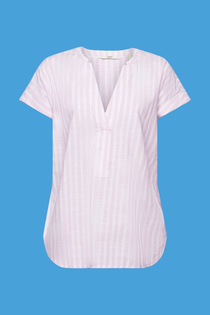 Gestreifte Baumwollbluse
