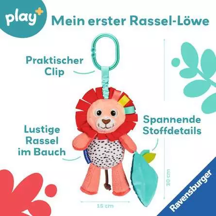 Play+ Rassel-Löwe - Babyspielzeug ab 0 Monaten