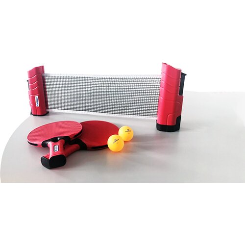TISCHTENNIS-SET (2X SCHLÄGER + 2 BÄLLE + 1 FLEX NET)