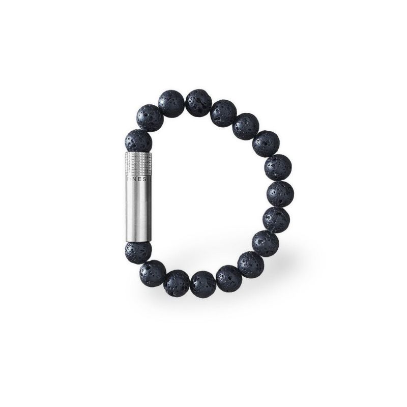 Les Fines Lames Edelstahl Zigarrenschneider Armband, Farbe Lava - Größe M