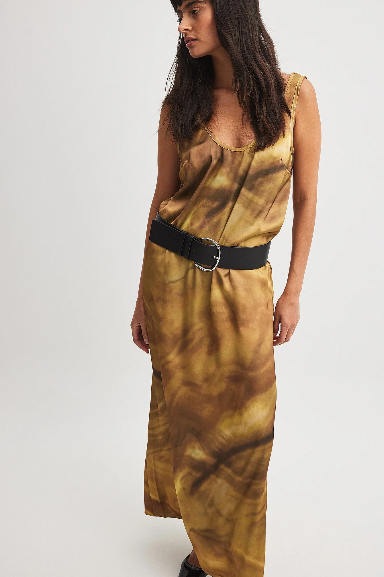 Satin Maxikleid