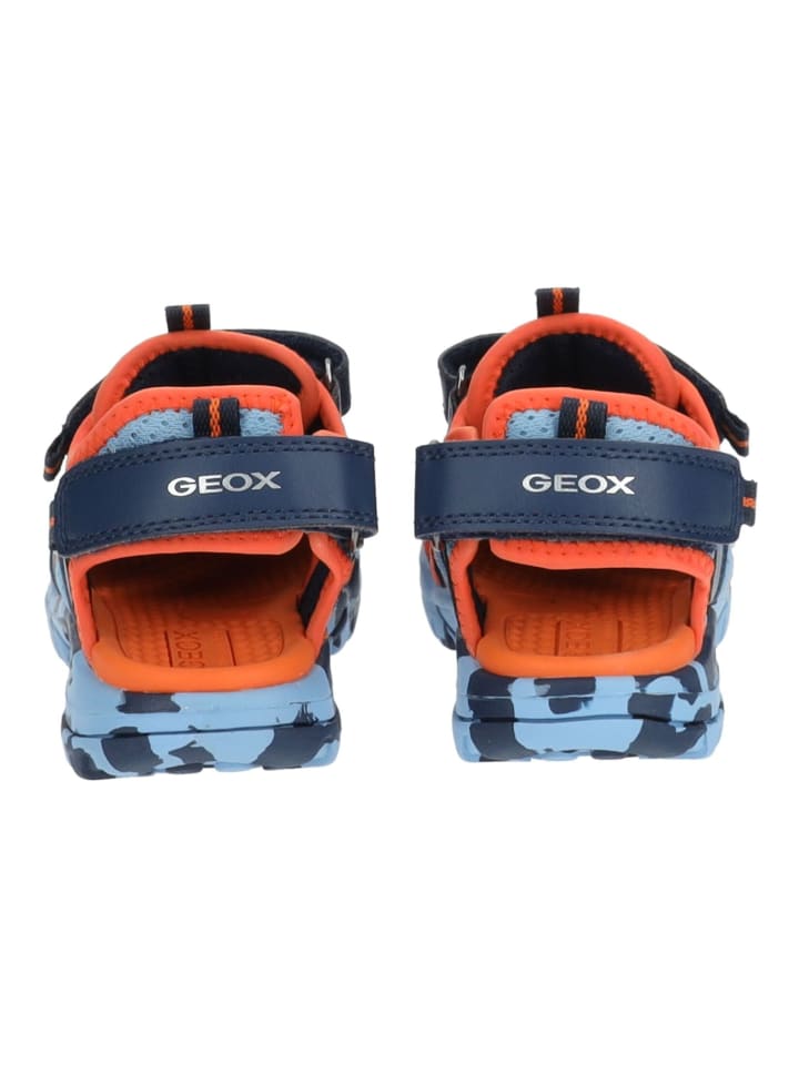 Geox Sandalen in Blau/Orange günstig kaufen