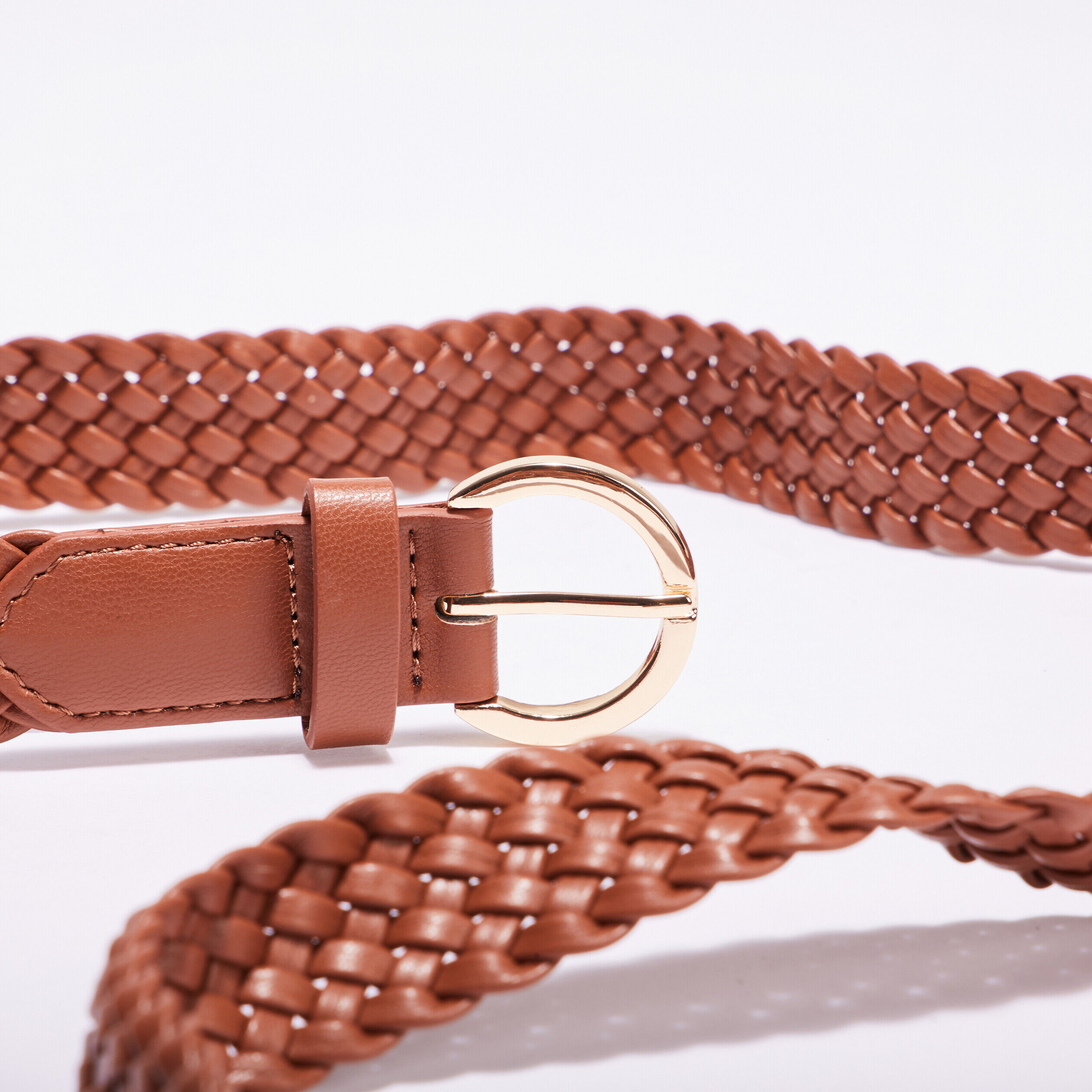 Ceinture tressée camel femme | Cache Cache