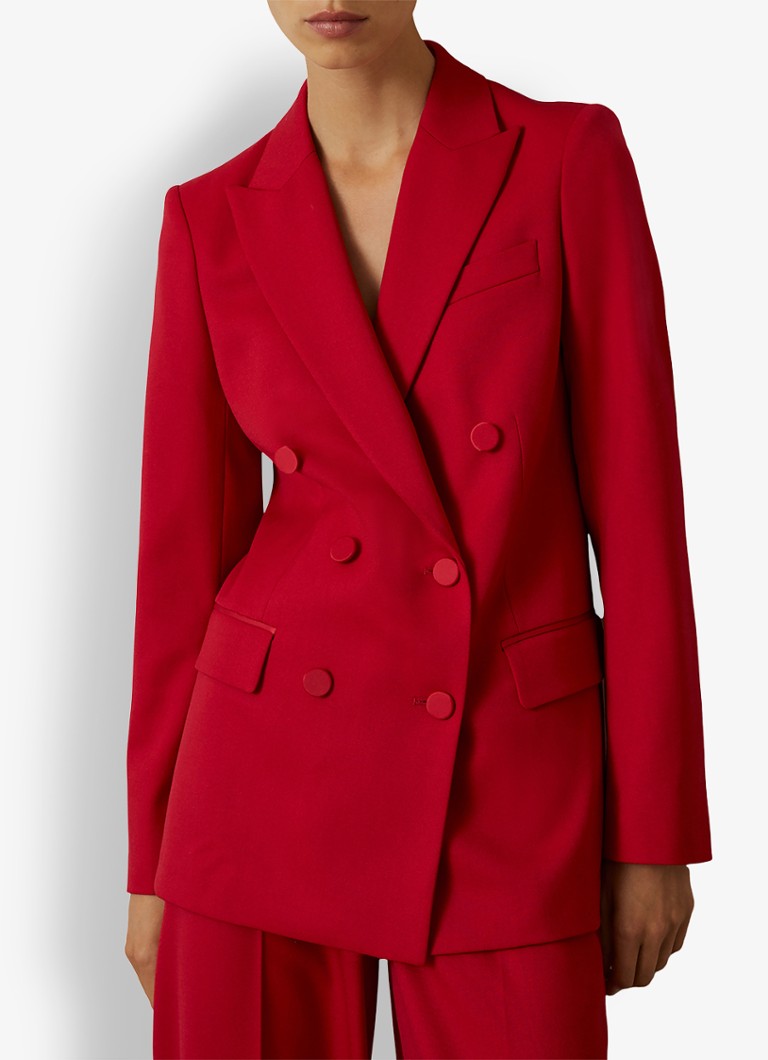 Reiss Anna double-breasted blazer in wool blend