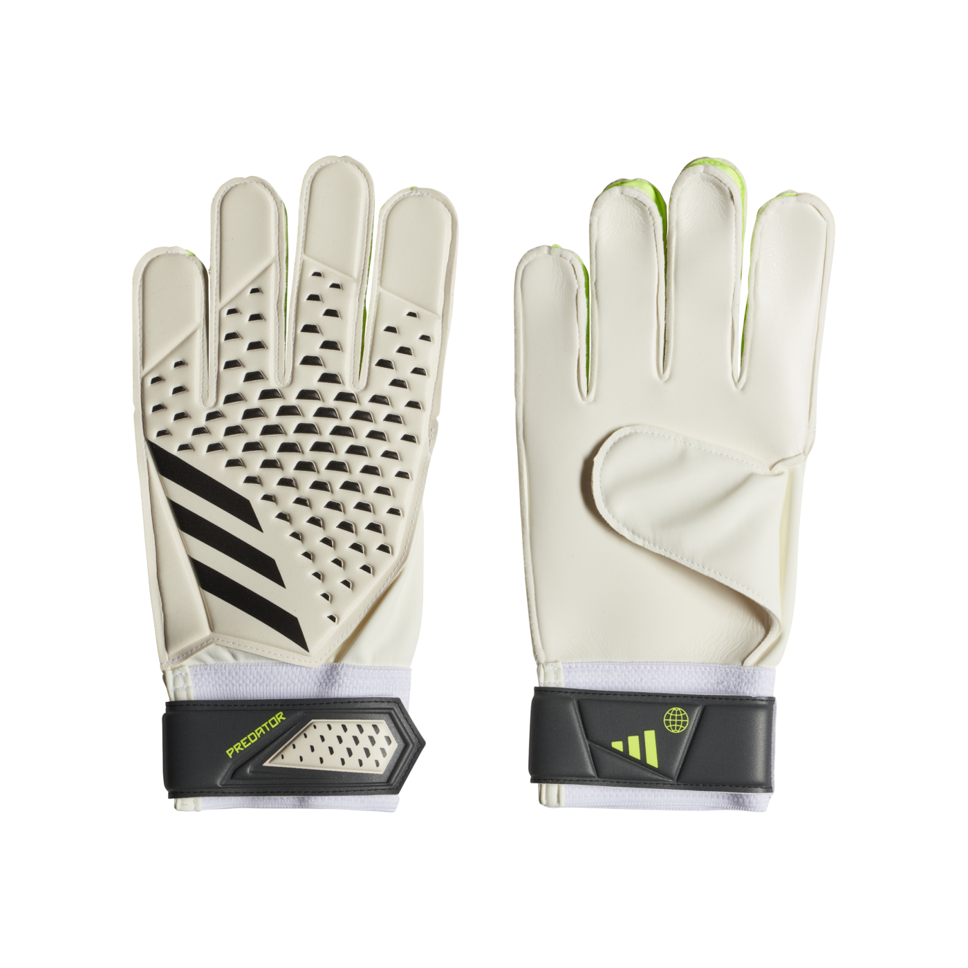 adidas Predator Train Torwarthandschuhe Weiss Gelb Schwarz