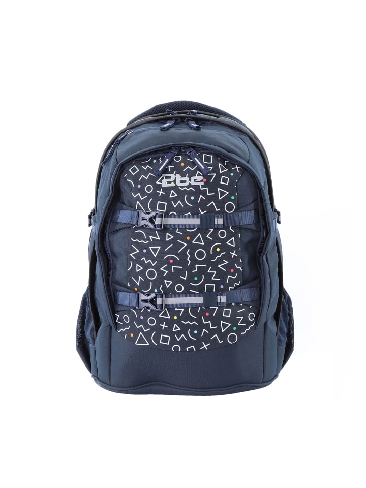 2Be Schulrucksack in blau-weiss günstig kaufen onesize