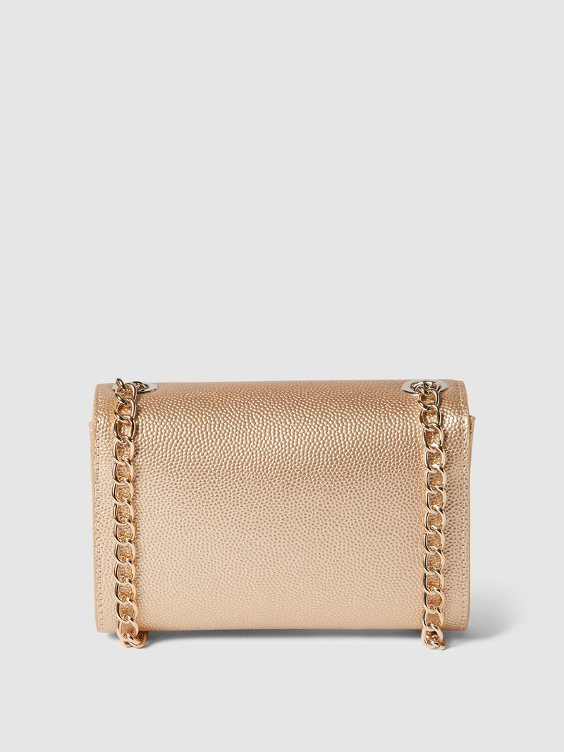 Clutch mit Label-Applikation Modell 'DIVINA' in gold