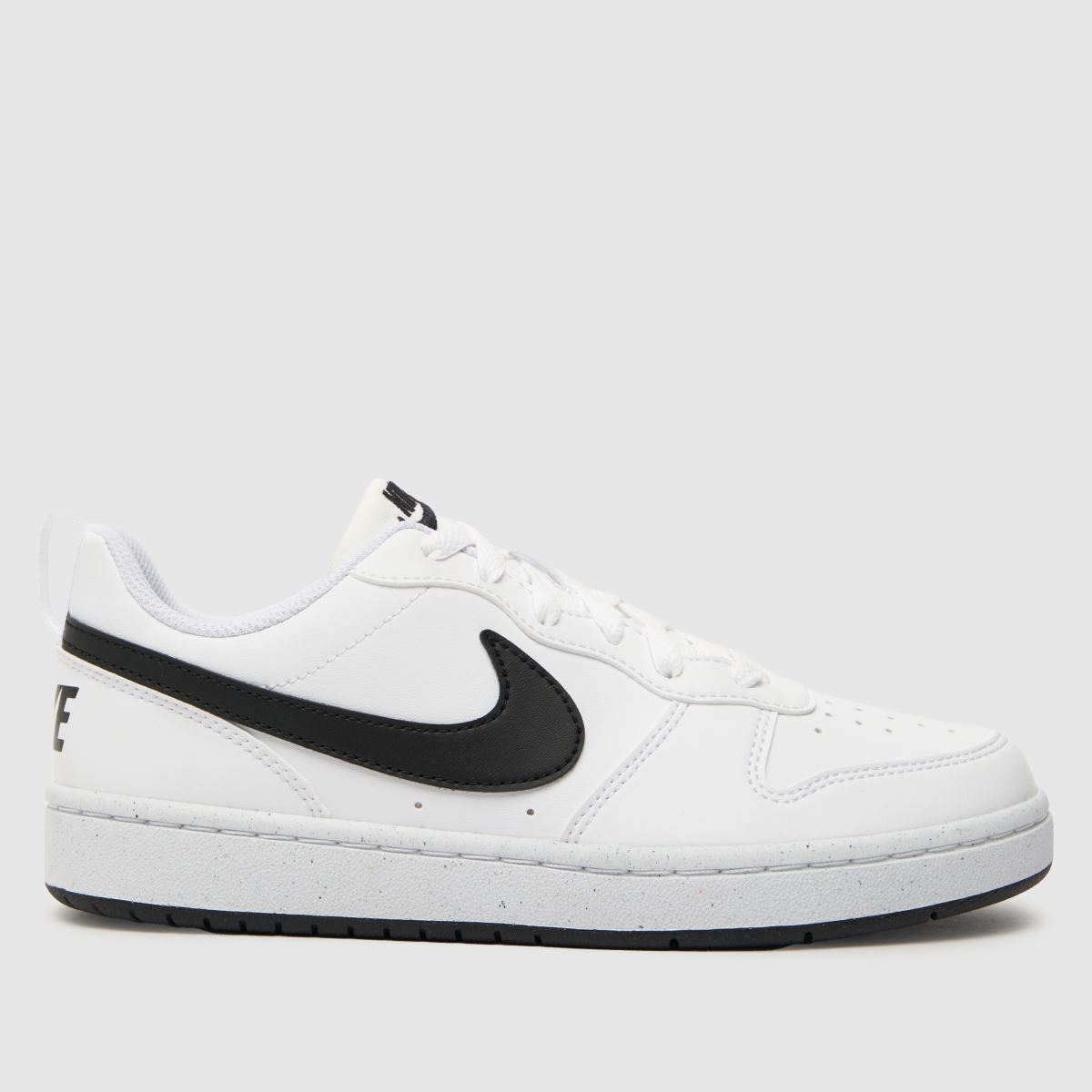 Nike vita och svarta Court Borough Low Recraft ungdomsskor
