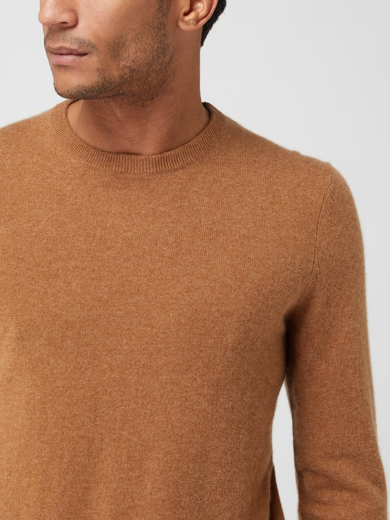 Pullover aus Kaschmir Modell 'Cashmono' in cognac