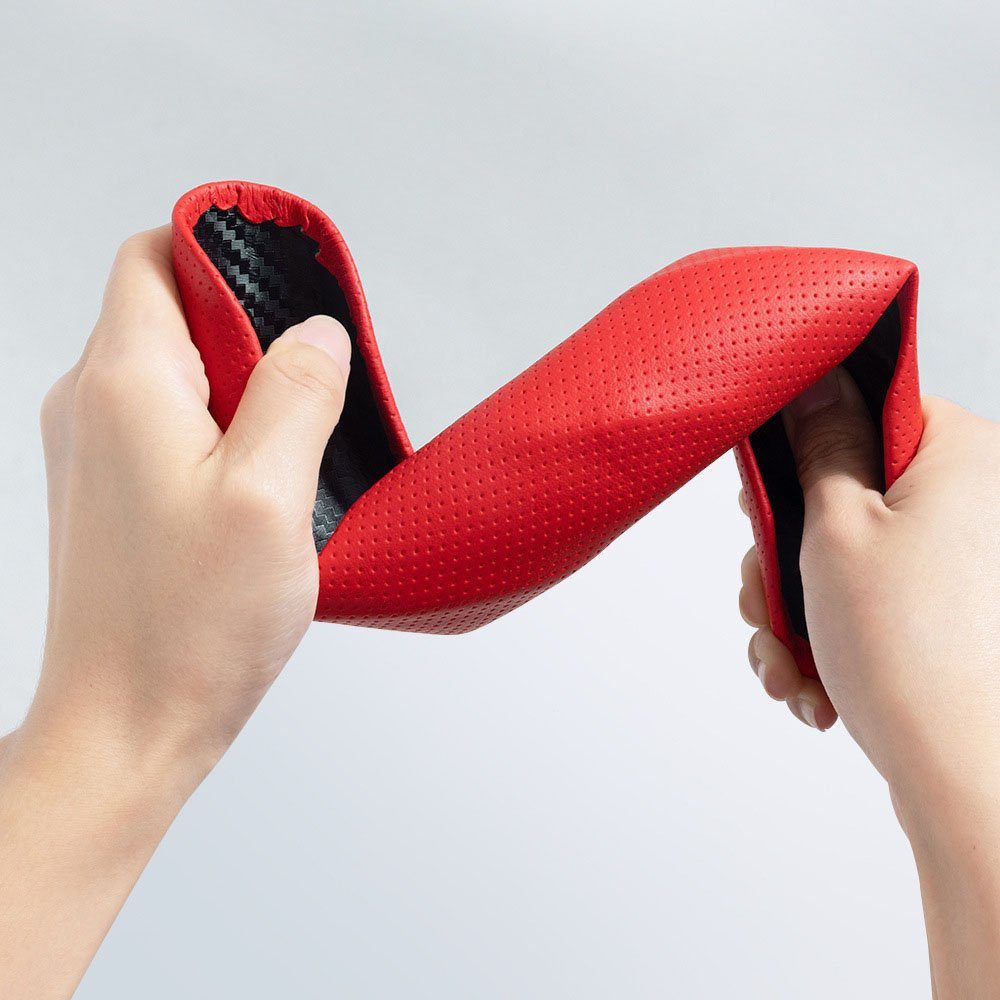 Deliana.home Lenkradbezug Lenkradabdeckungen für 2 Segmented Breathable Protective, Ø 37,00 - 38,00 cm, (2-tlg), Cover Autozubehör