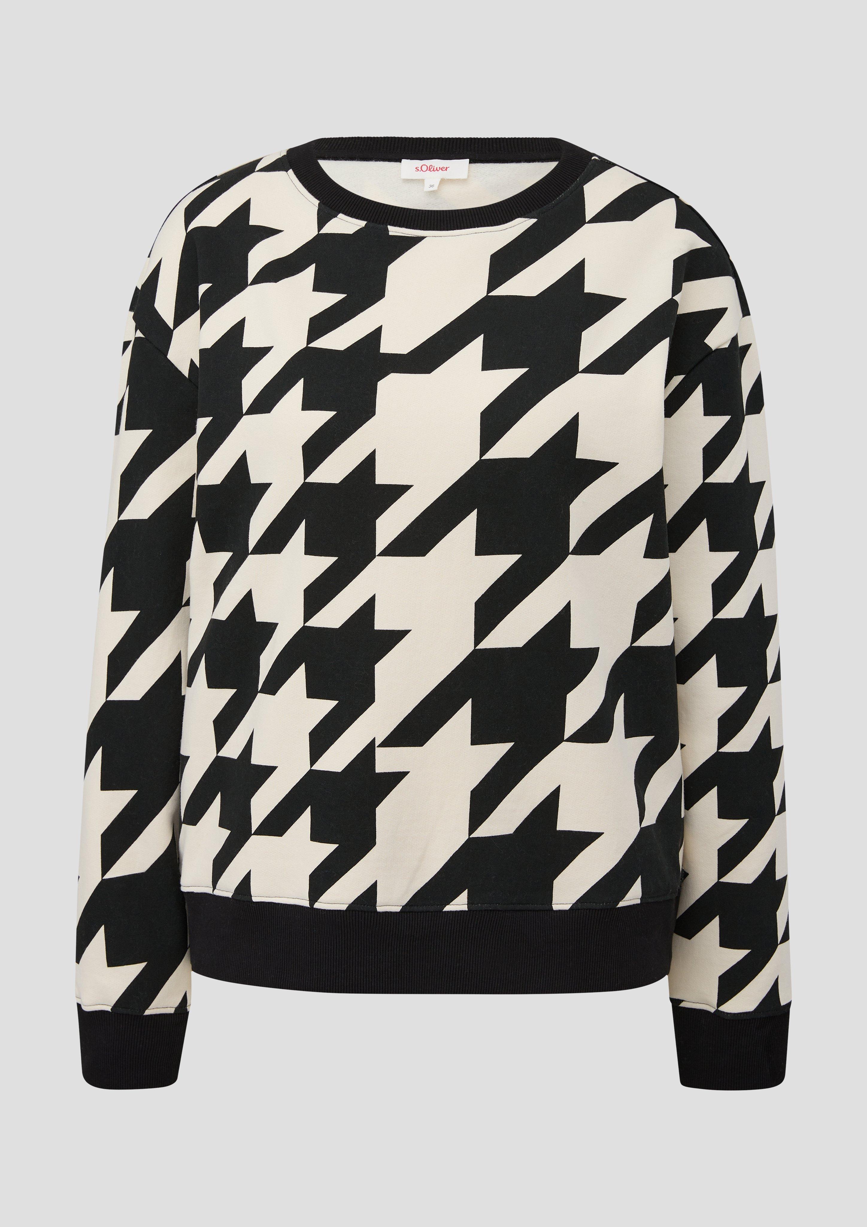 Sweatshirt mit Hahnentritt-Muster  2139793-99R6