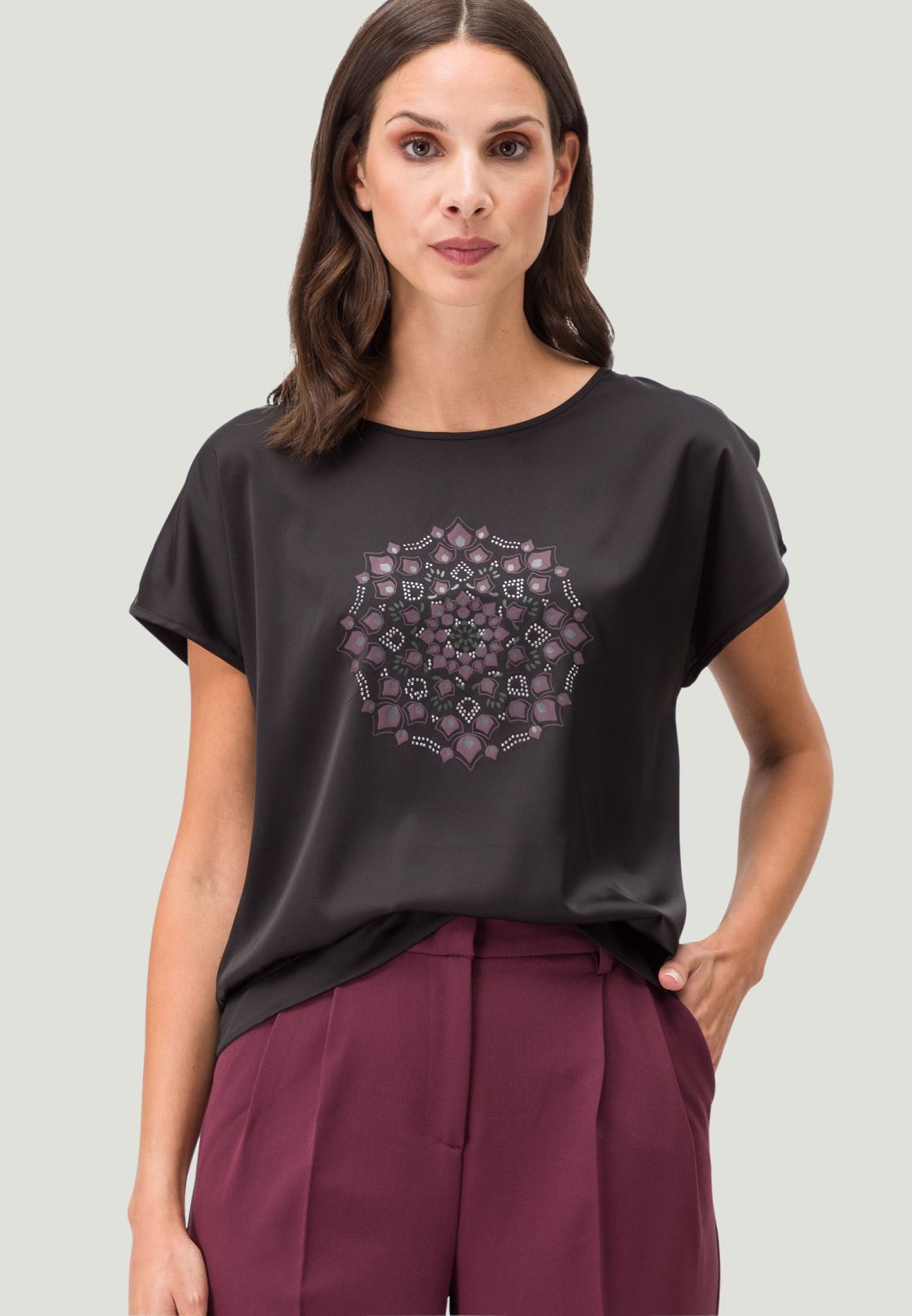 Blusenshirt mit Mandala Print