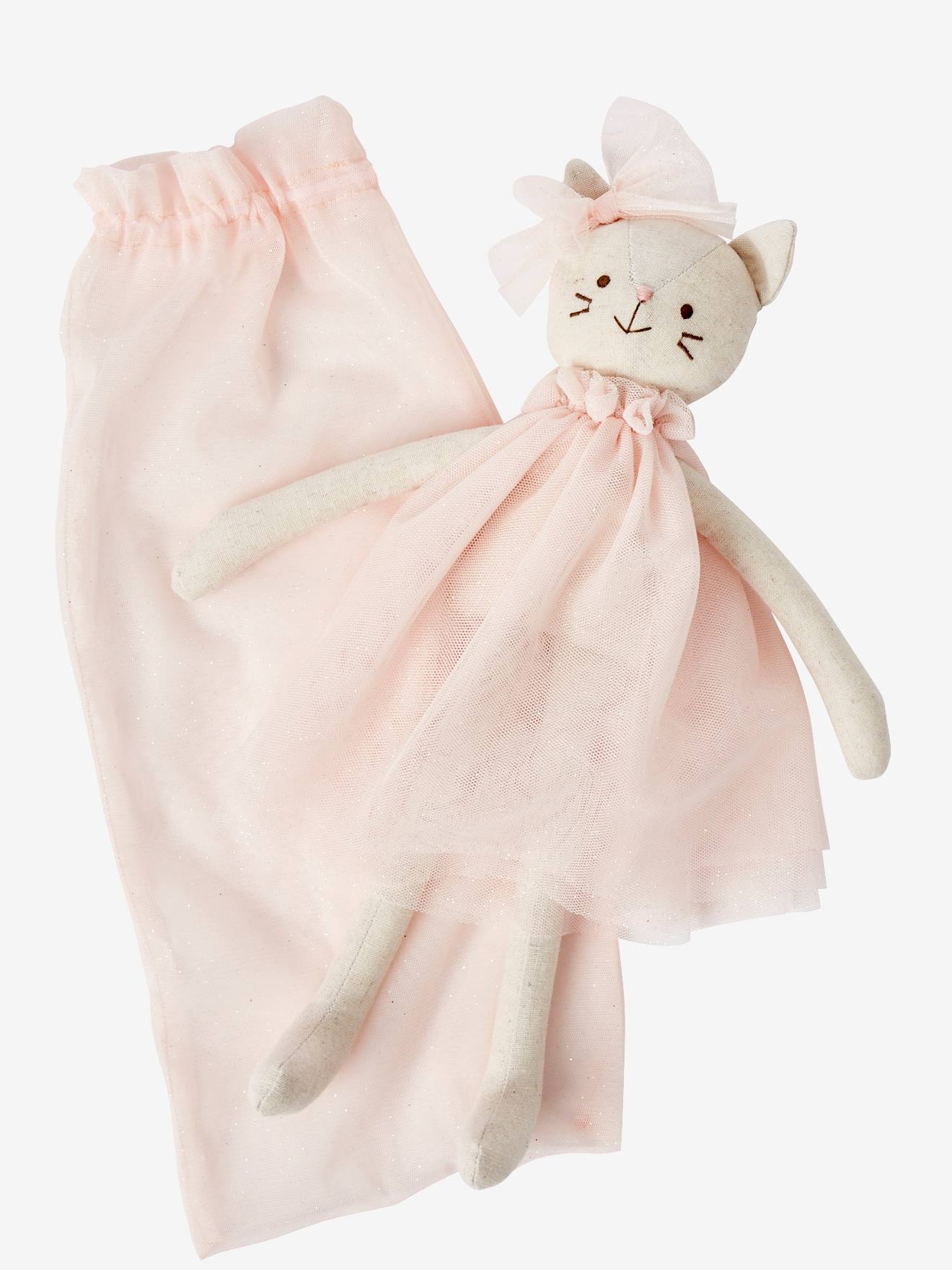 Poupée Chat danseuse rose