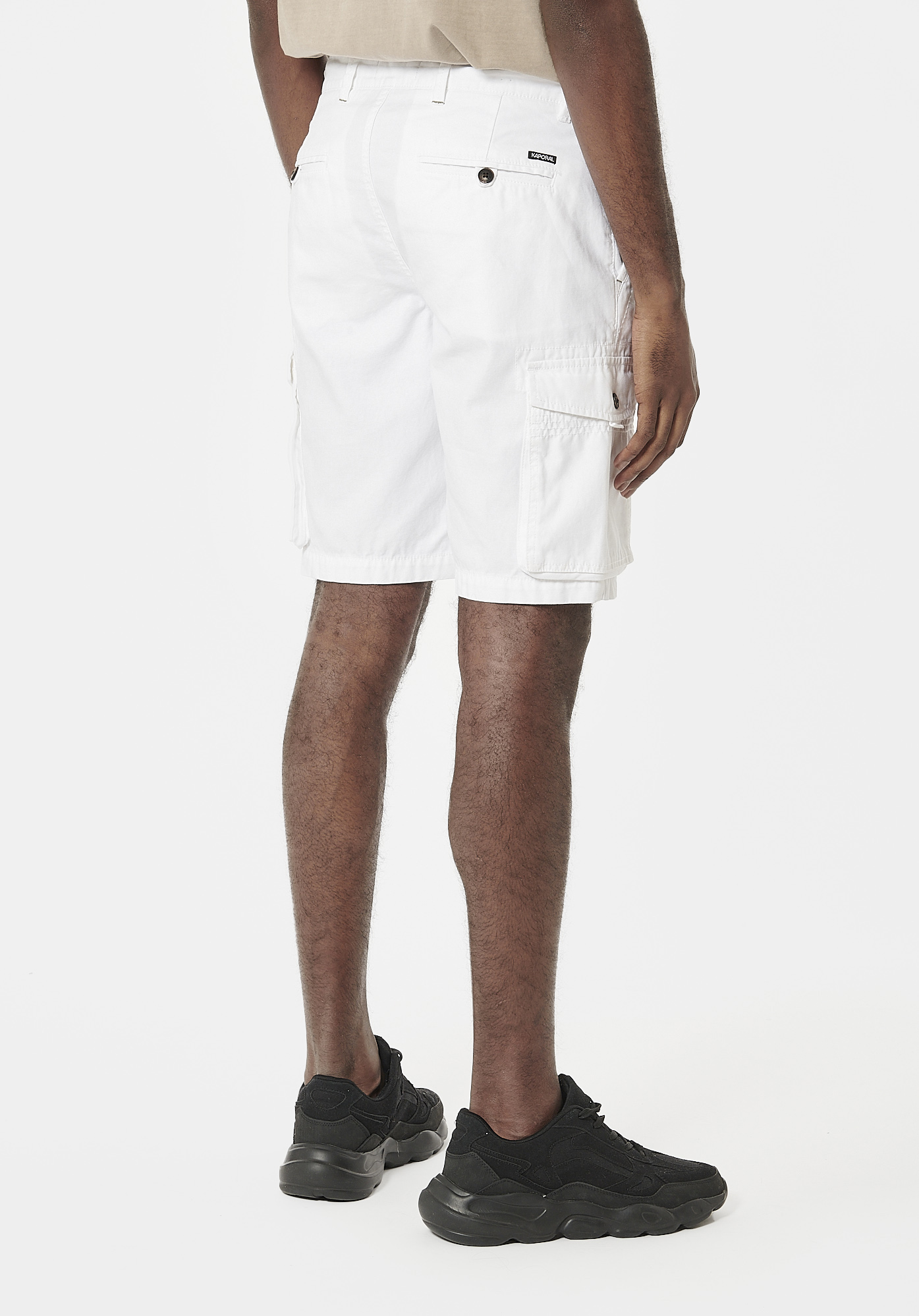 MARCO  Short blanc cargo homme en 100% coton