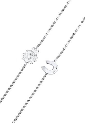 Elli Armband Kinder Marienkäfer Hufeisen 2er Set 925 Silber