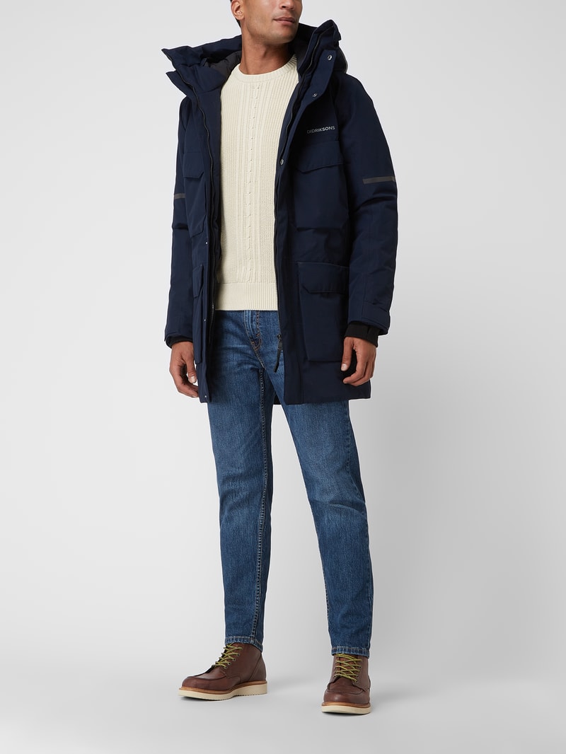 Parka mit Kapuze Modell 'Drew' in marineblau
