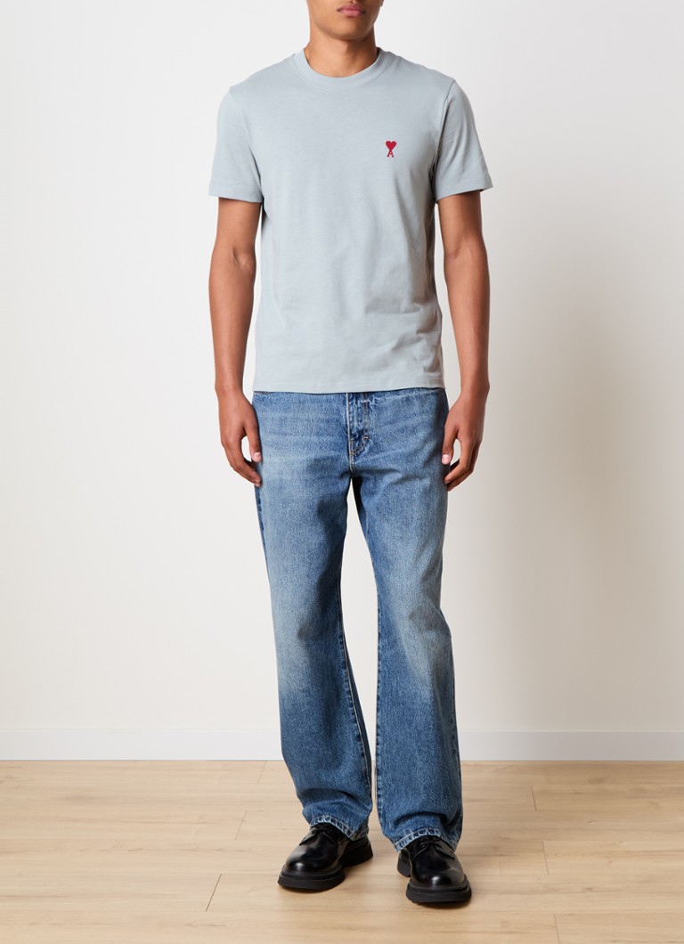 Tricou AMI Paris din bumbac organic cu logo