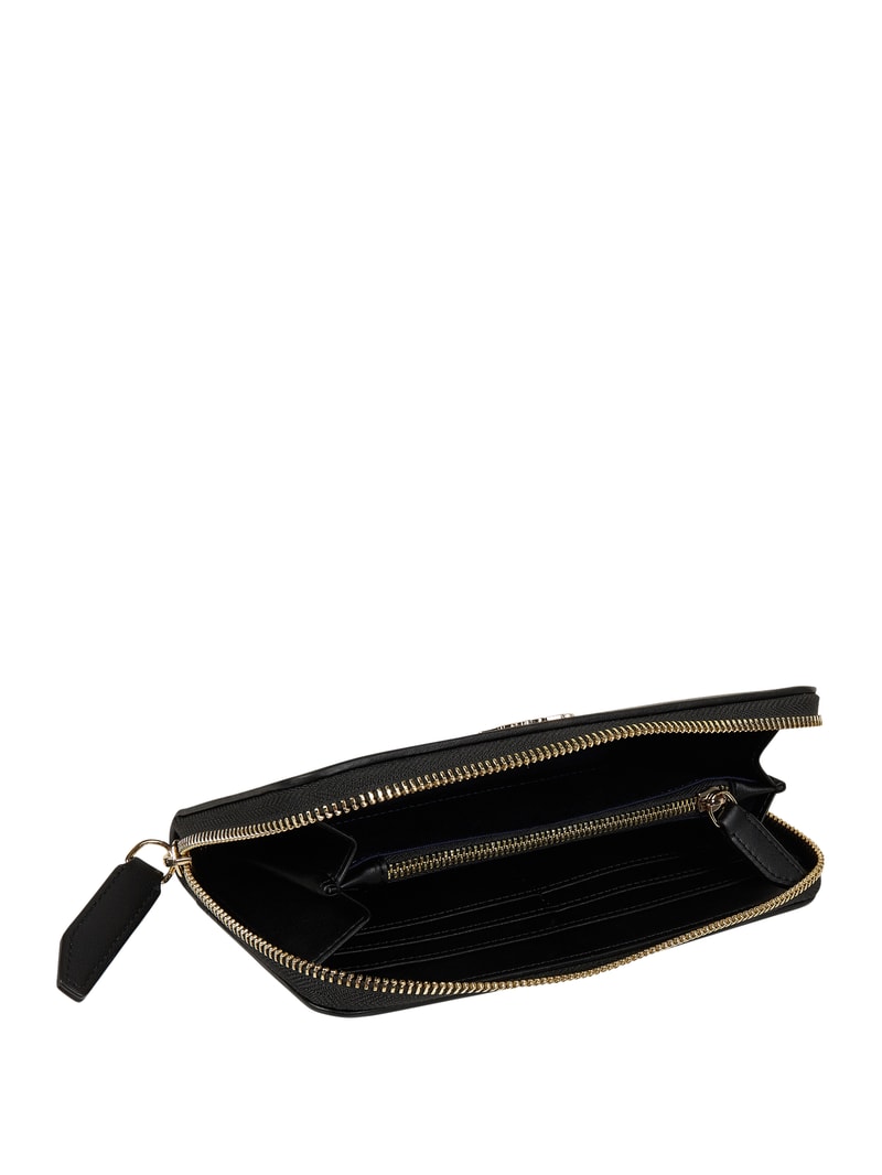 Portemonnaie in Leder-Optik in schwarz
