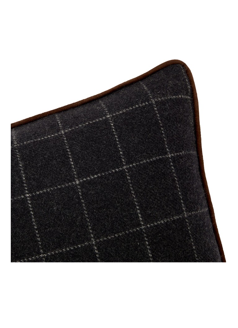 Federa per cuscino in lana a quadri Ralph Lauren Hughe, 18 x 18 cm
