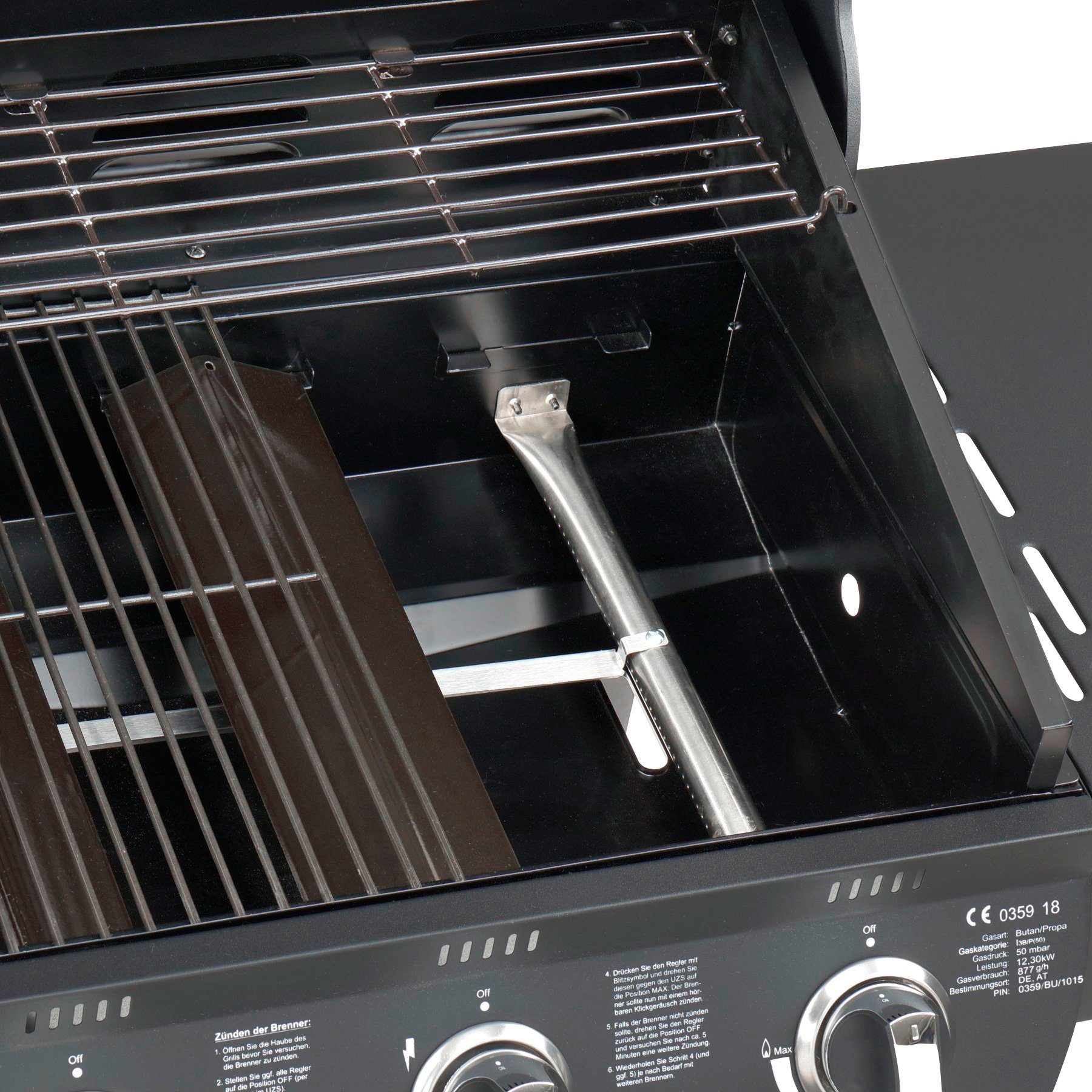 El Fuego Gasgrill Columbus 3+1, BxTxH: 117,5x58,5x107,5 cm