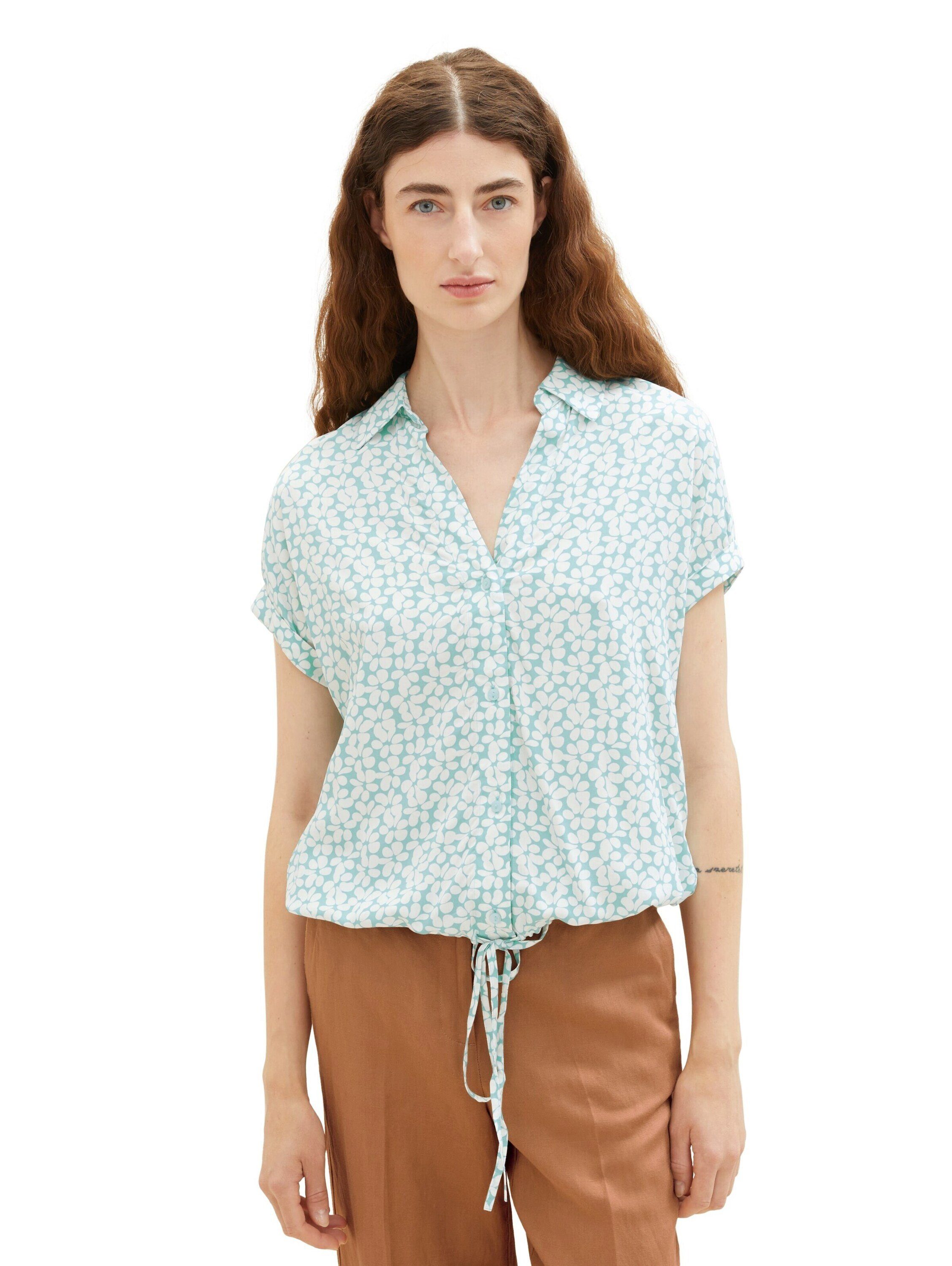 TOM TAILOR Funktionsbluse (1-tlg) Drapiert/gerafft, Falten