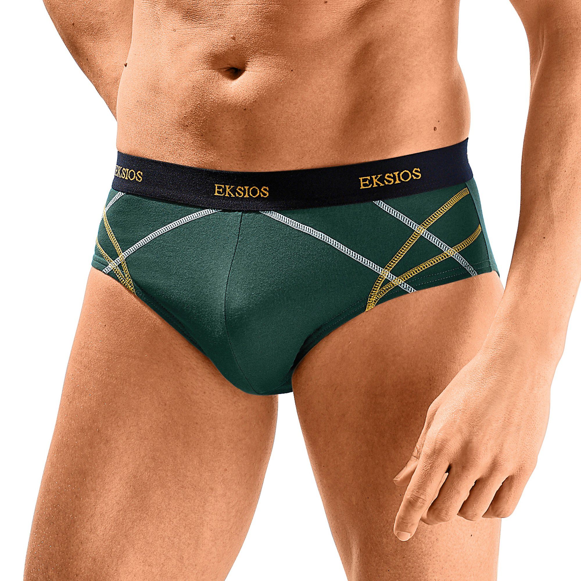 Slip fermé élastiqué surpiqué taille confort