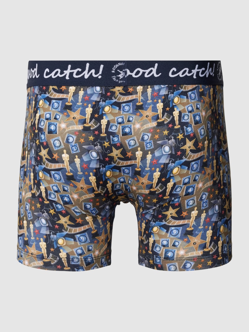 Boxershorts mit elastischem Logo-Bund in gold