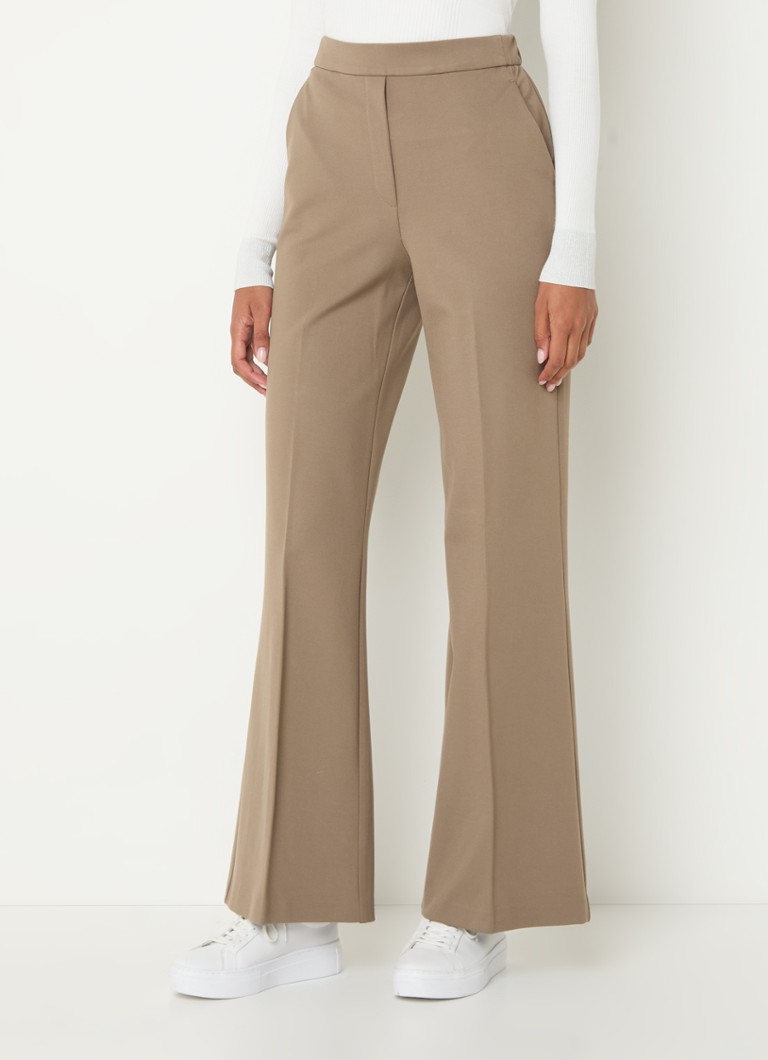 Calças Beaumont Hope de cintura alta e corte flare com bolsos laterais.
