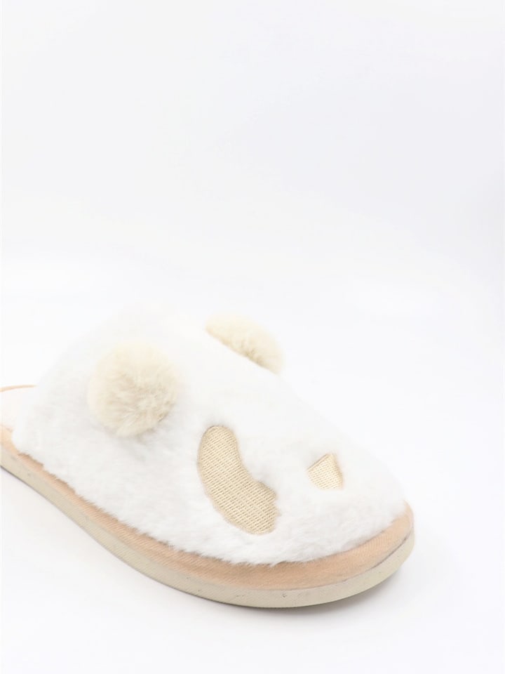 Confly Hausschuhe in Beige/ Weiß günstig kaufen