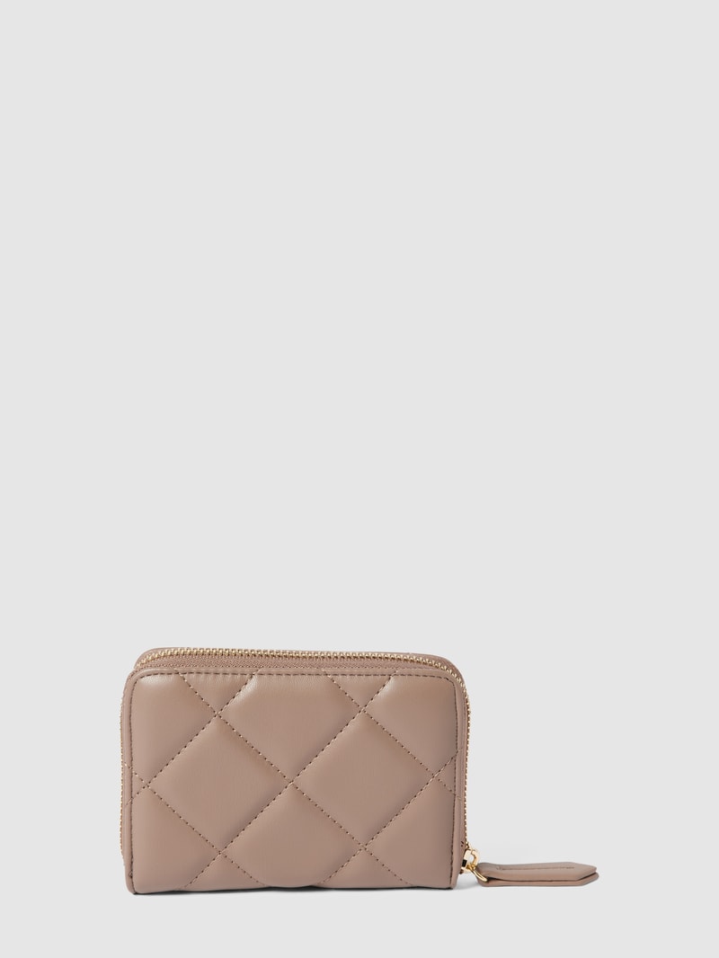 Portemonnaie mit Steppnähten Modell 'OCARINA' in taupe