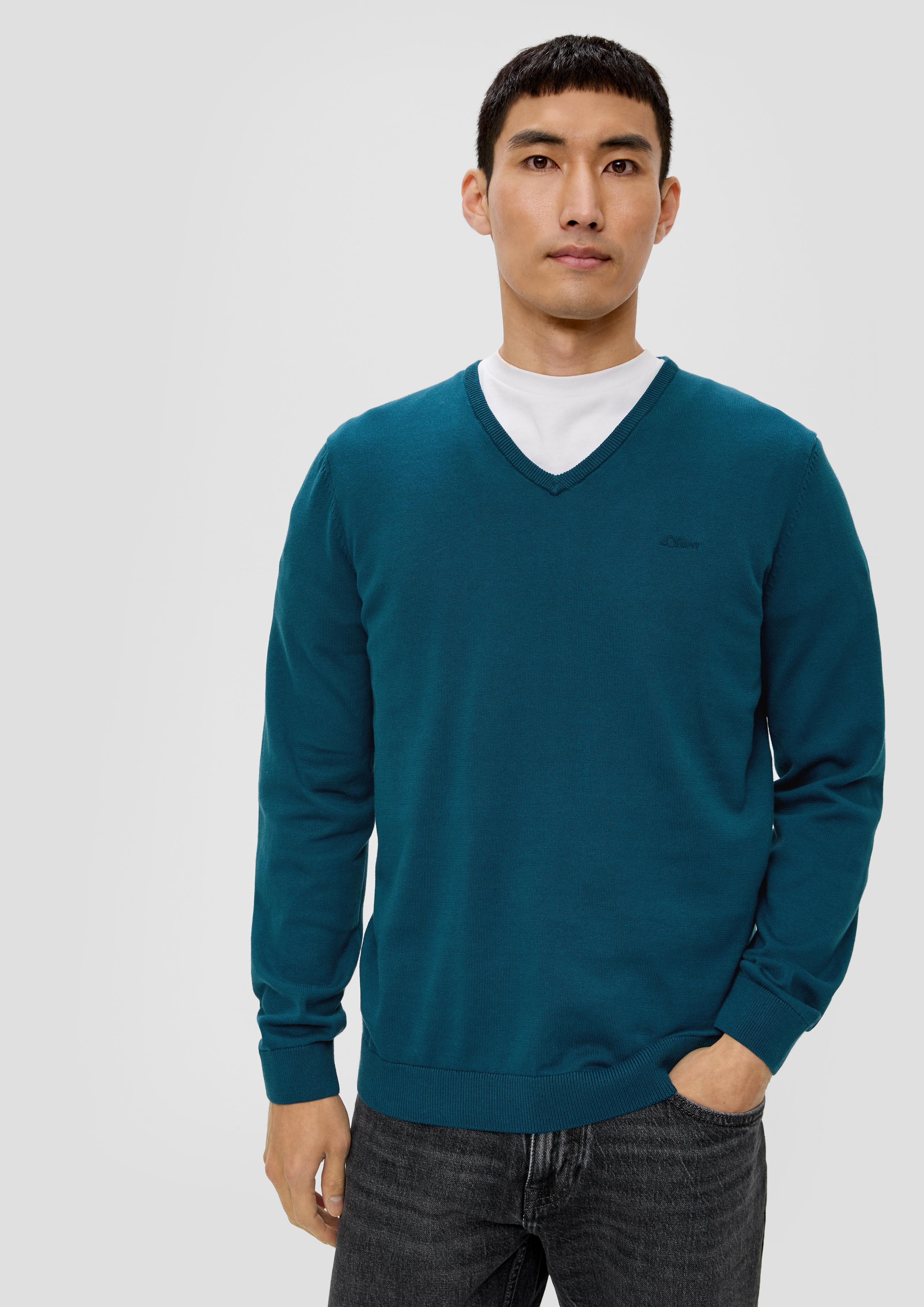 Strickpullover mit V-Ausschnitt  2040666-6904