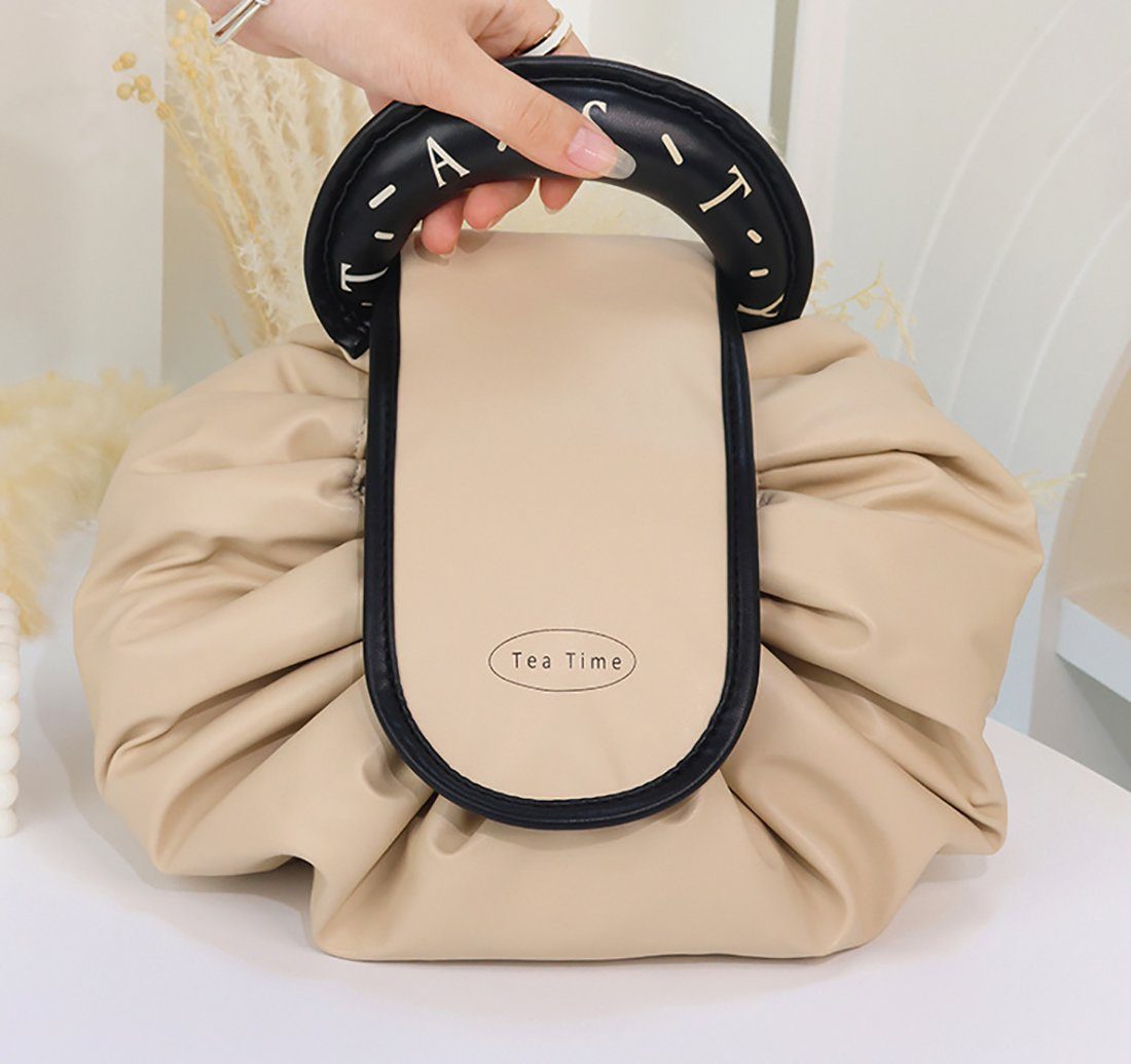 Geborgenheit Kosmetiktasche Kapazität Kosmetiktasche Damen (Kosmetik Reise Täschchen Kosmetikbeutel mit fächern, Schminktasche Federmäppchen), Mäppchen Make Up Bag