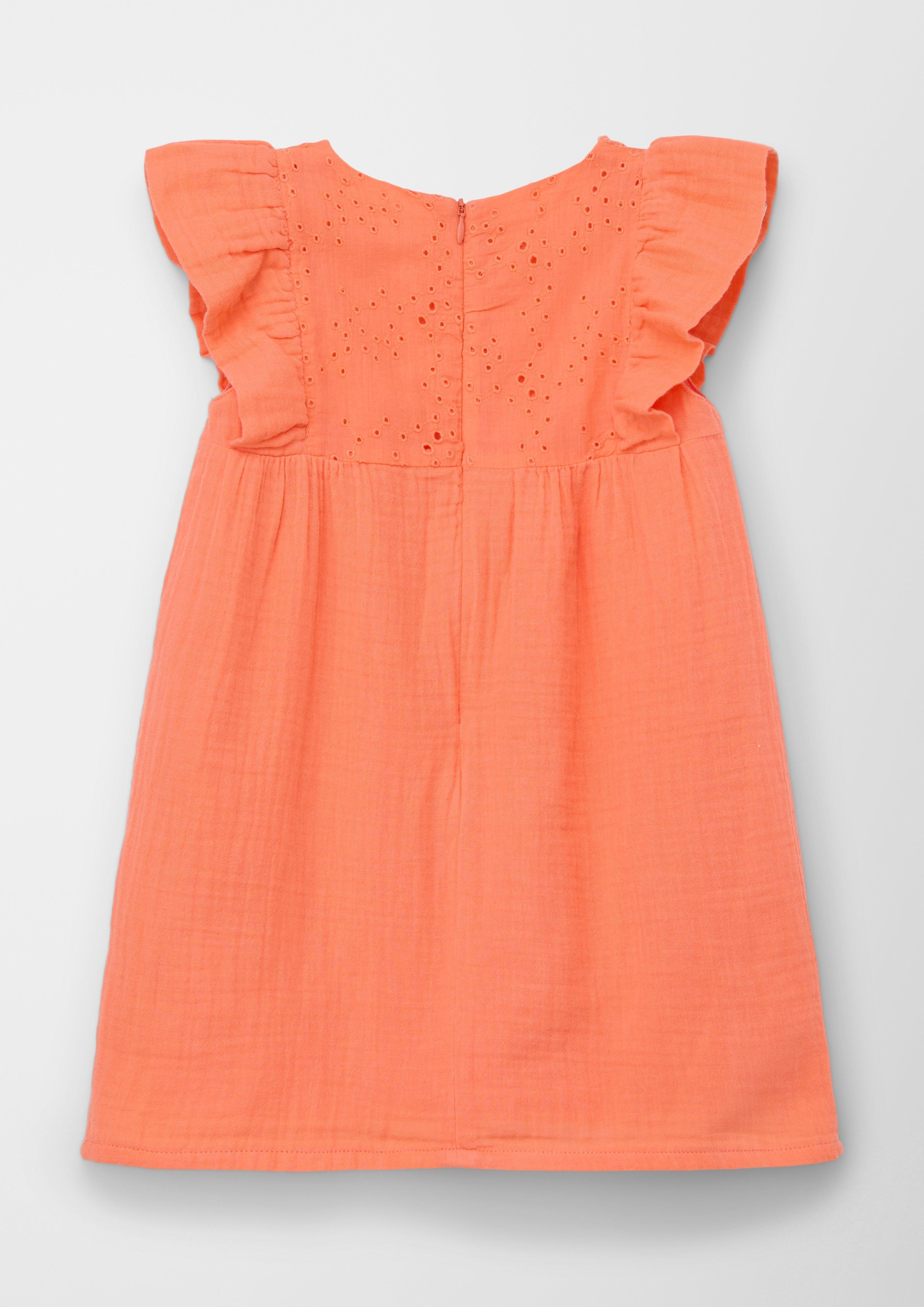 Musselin-Kleid mit Ajourmuster  2125292-2034