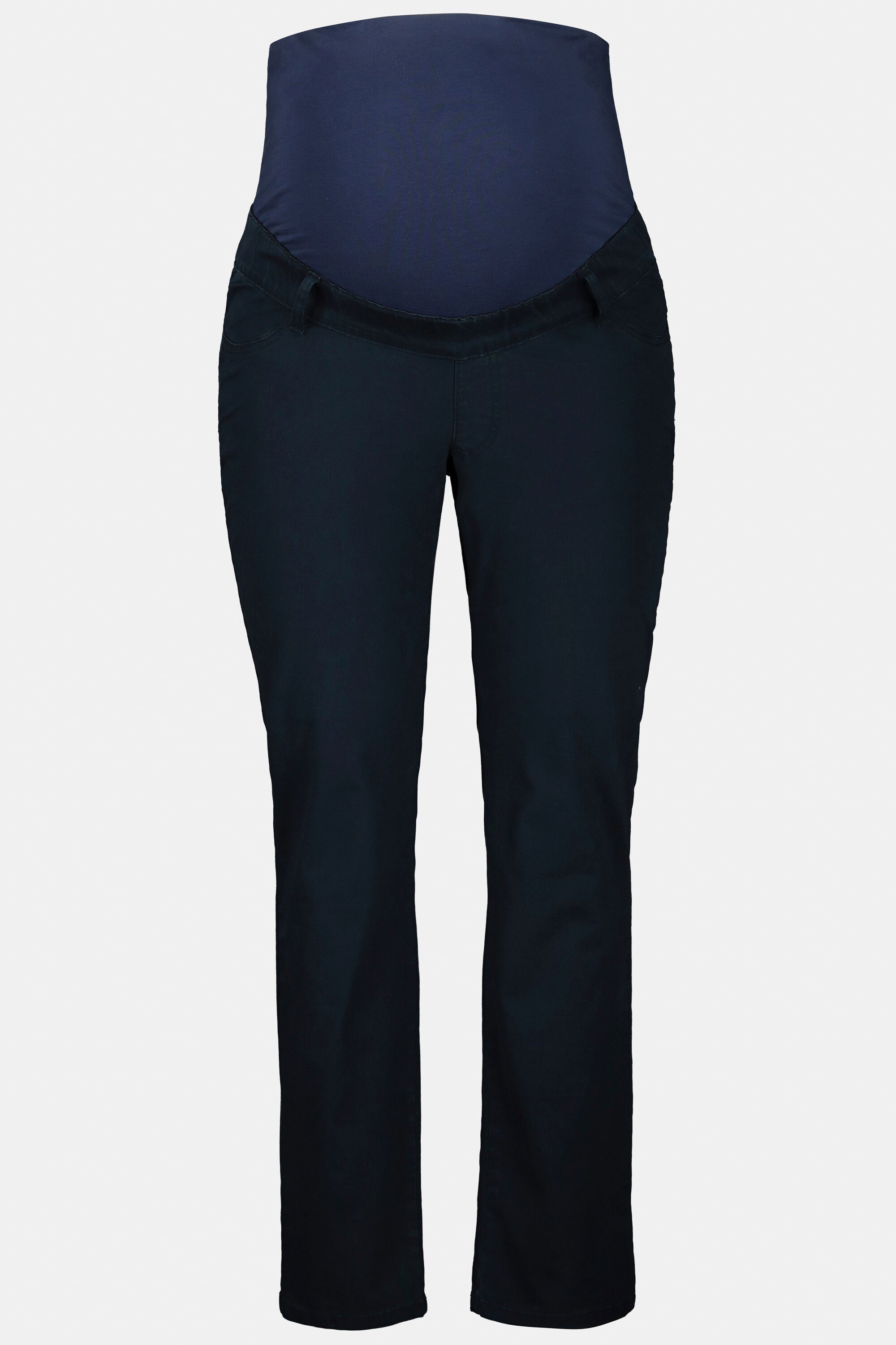 Ulla Popken Stretch-Umstandshose Bellieva-Jeggings schmale Passform Biobaumwolle