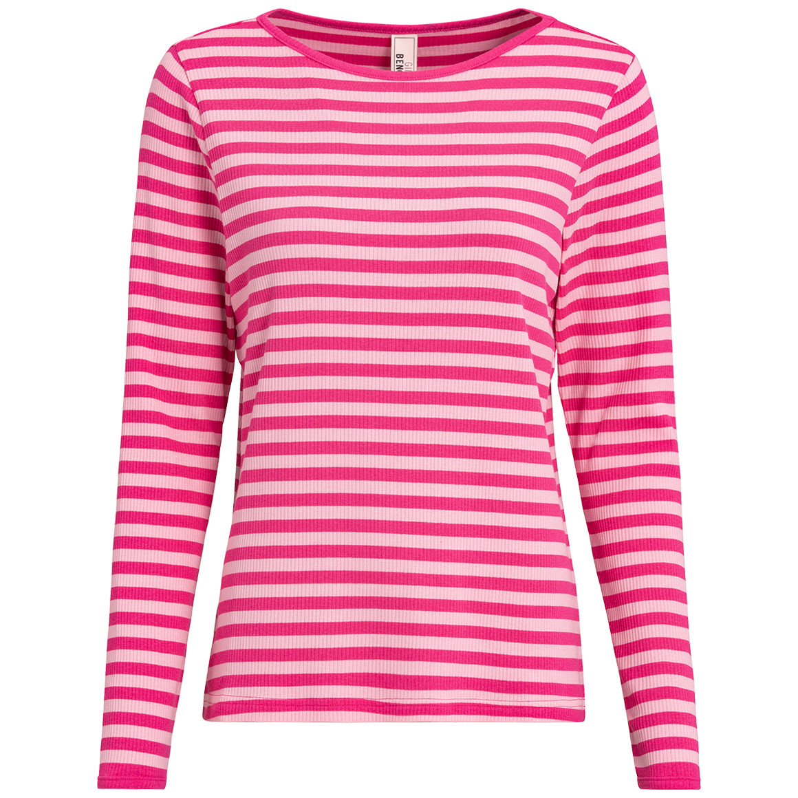 Damen Langarmshirt geringelt