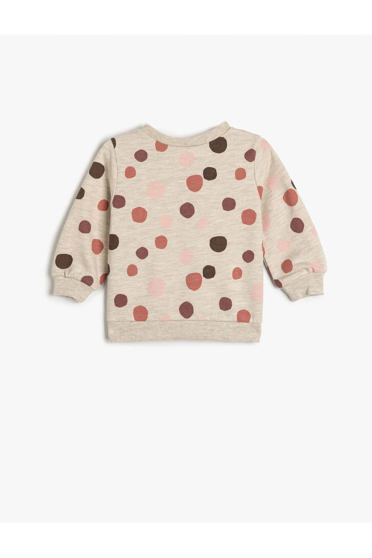 Koton  Sweatshirt mit langen Ärmeln und Rundhalsausschnitt. Detaillierter Aufdruck