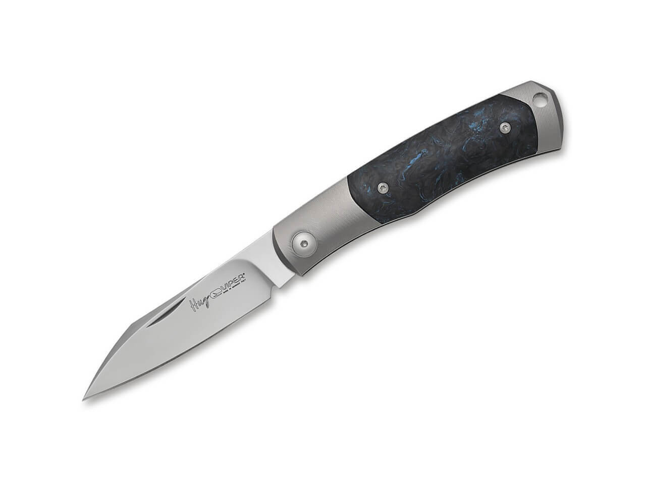 Hug II Titanium CF Marble Blue