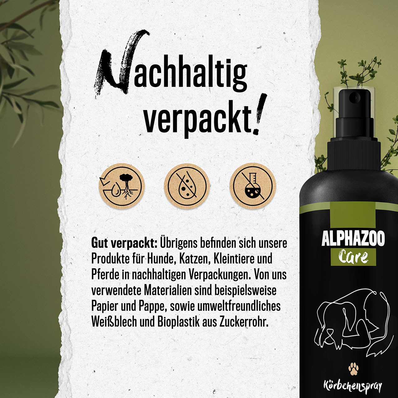 ALPHAZOO Beruhigungsmittel ALPHAZOO Seelenruhe Beruhigungsspray für Hunde I Beruhigungsmittel mit Baldrian 100 ml