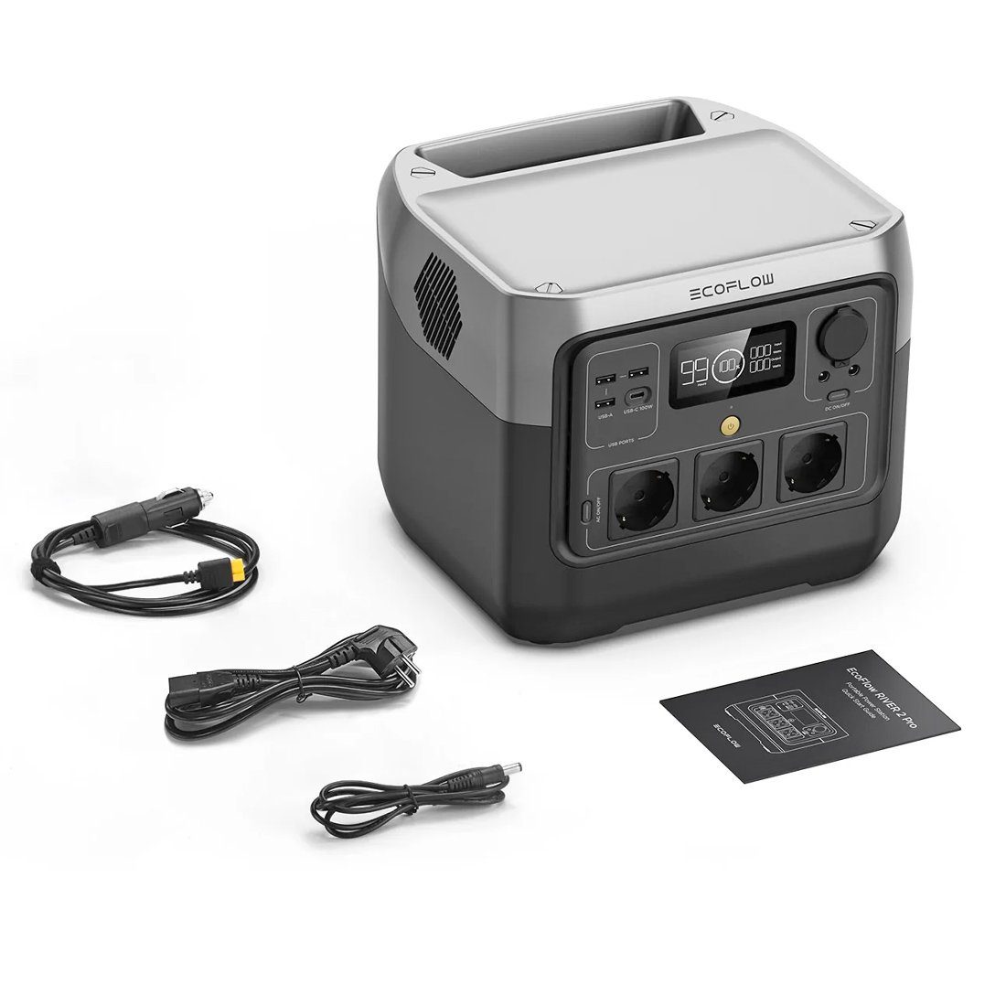 Ecoflow Ecoflow River 2 Pro Powerstation mit 110W Solarpanel Smart-Home-Station
