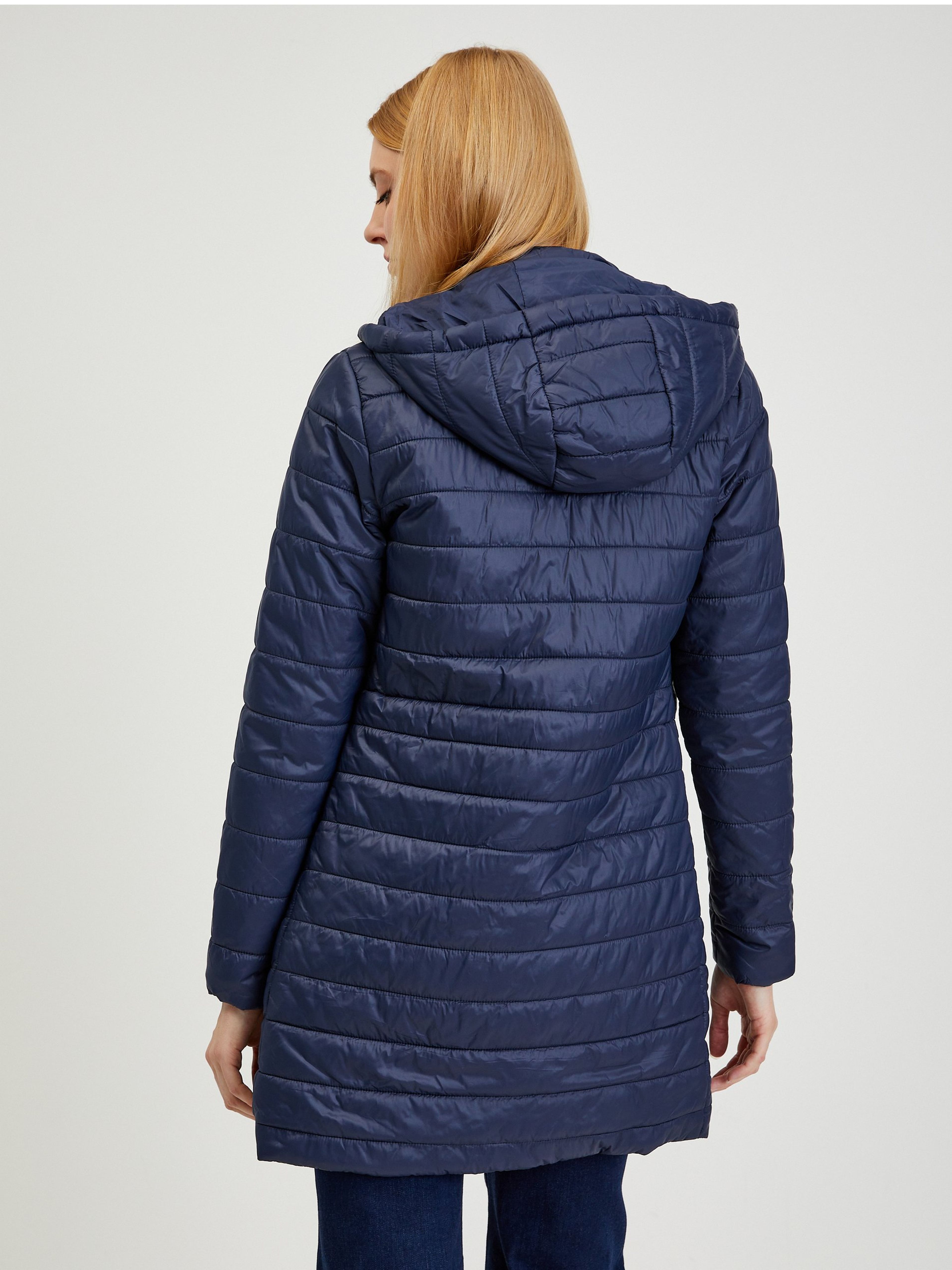 Dunkelblauer leichter Damen Steppmantel ORSAY
