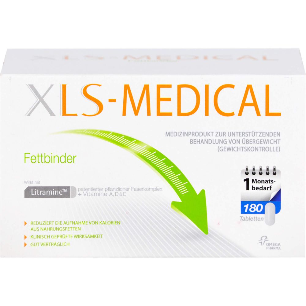 XLS Medical Fettbinder Tabletten Monatspackung