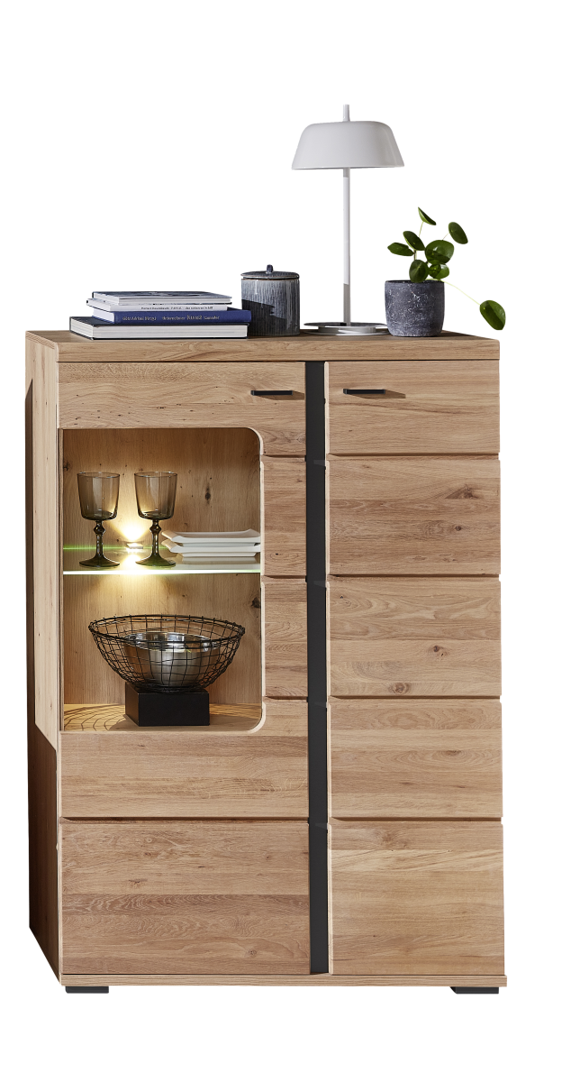 Vitrine Sonos II rechts Eiche