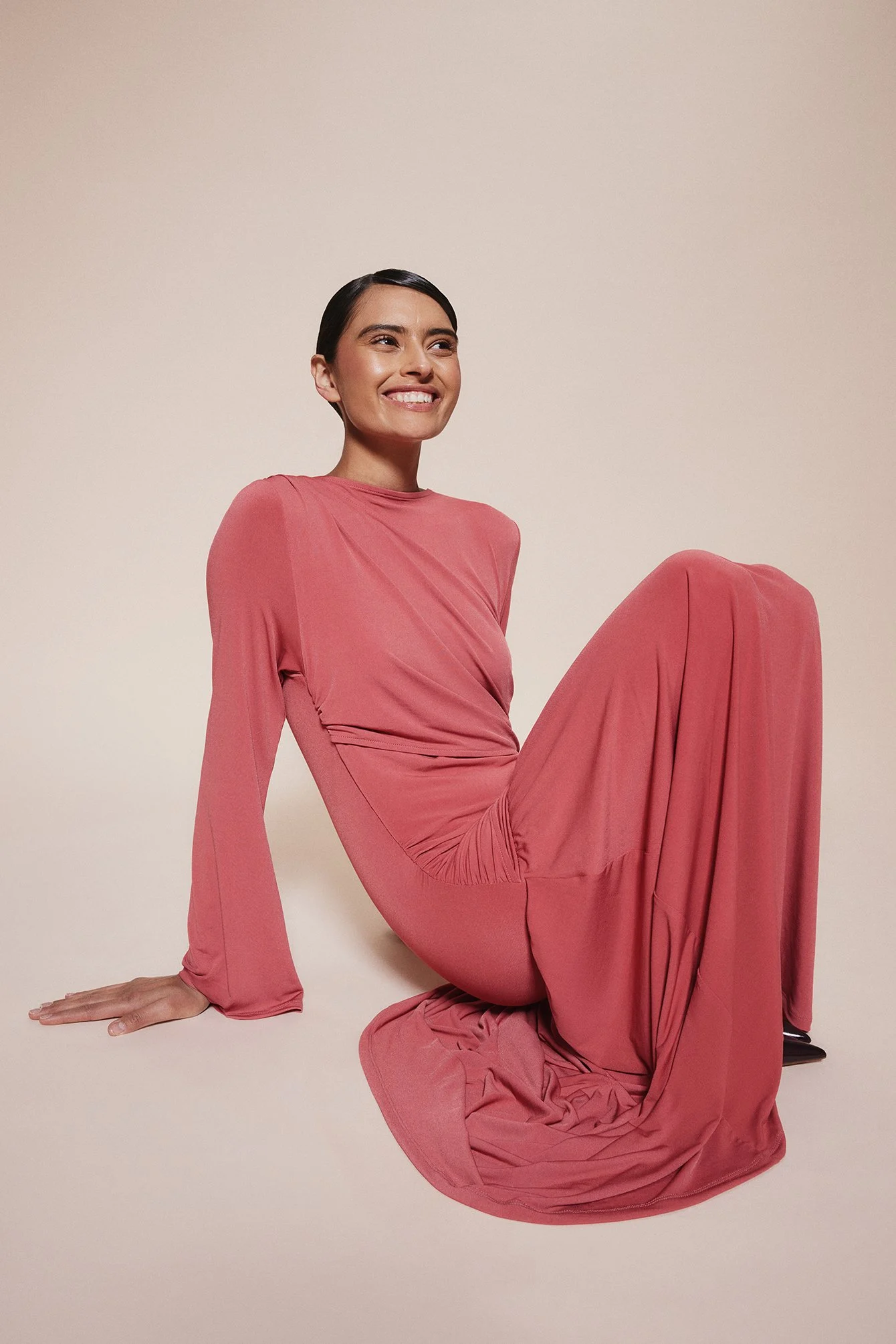 Geschichtetes Maxikleid