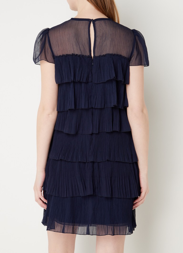 Vestido plisado Mimi Phase Eight, azul marino, talla 08