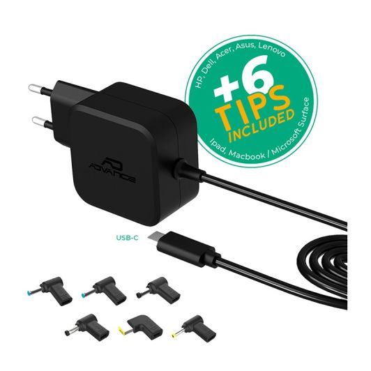 Încărcător universal ADVANCE PC USB-C 70W 6 accesorii