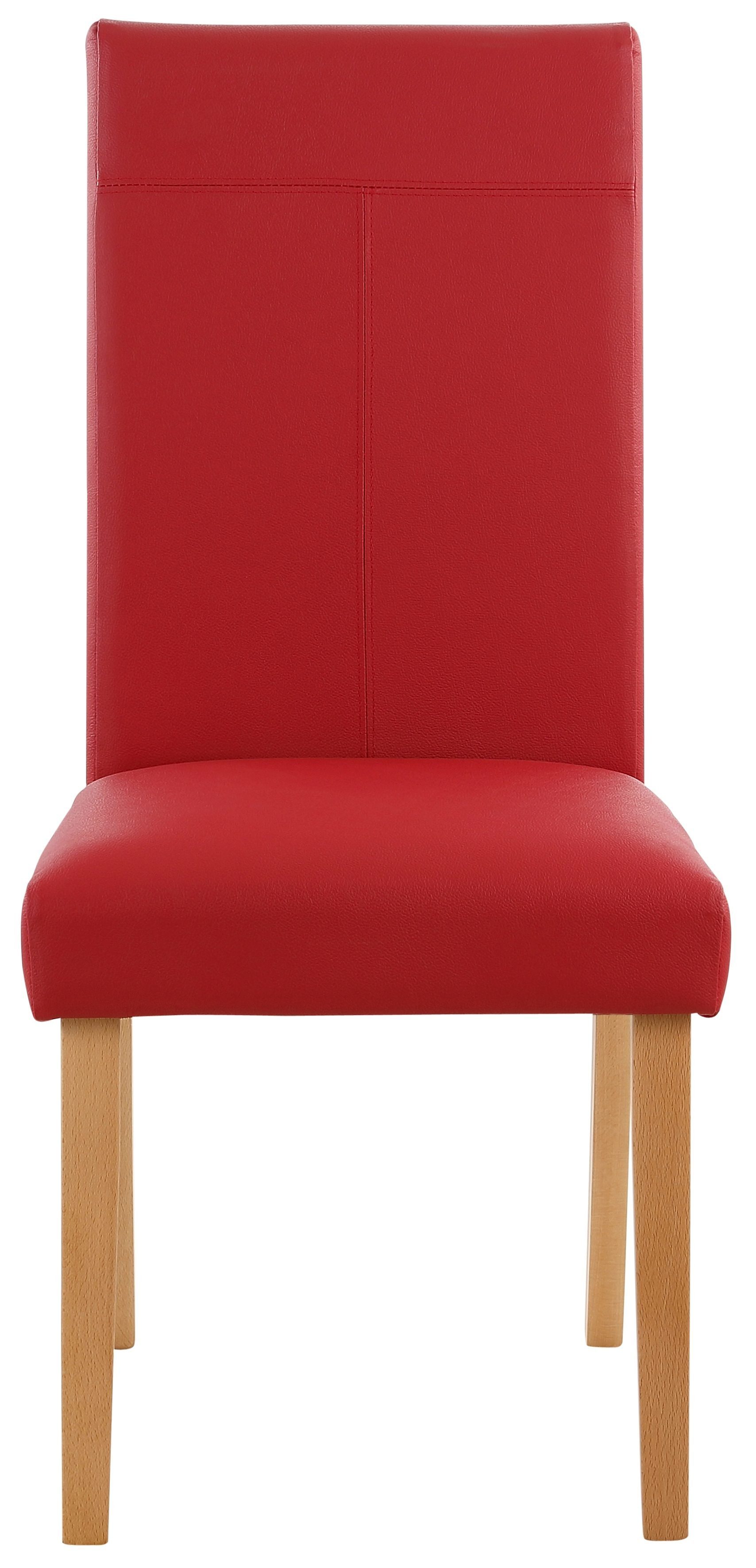 Home affaire 4-Fußstuhl Rubin (Set, 2 St), Im 2er, 4er oder 6er-Set, mit honigfarbenen oder dunkelbraunen Beinen