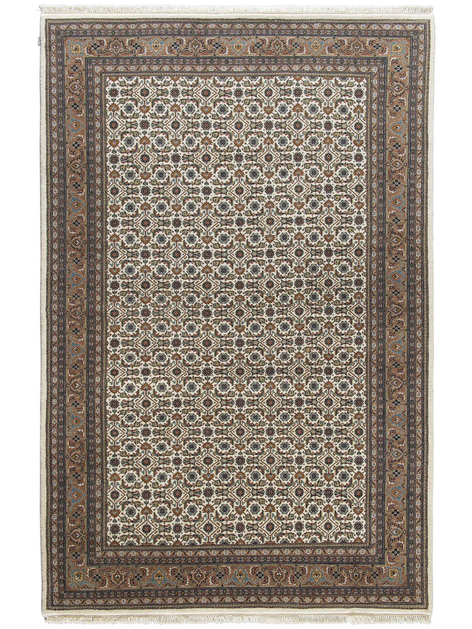 Kanpur Herati Orient-Teppich, Creme