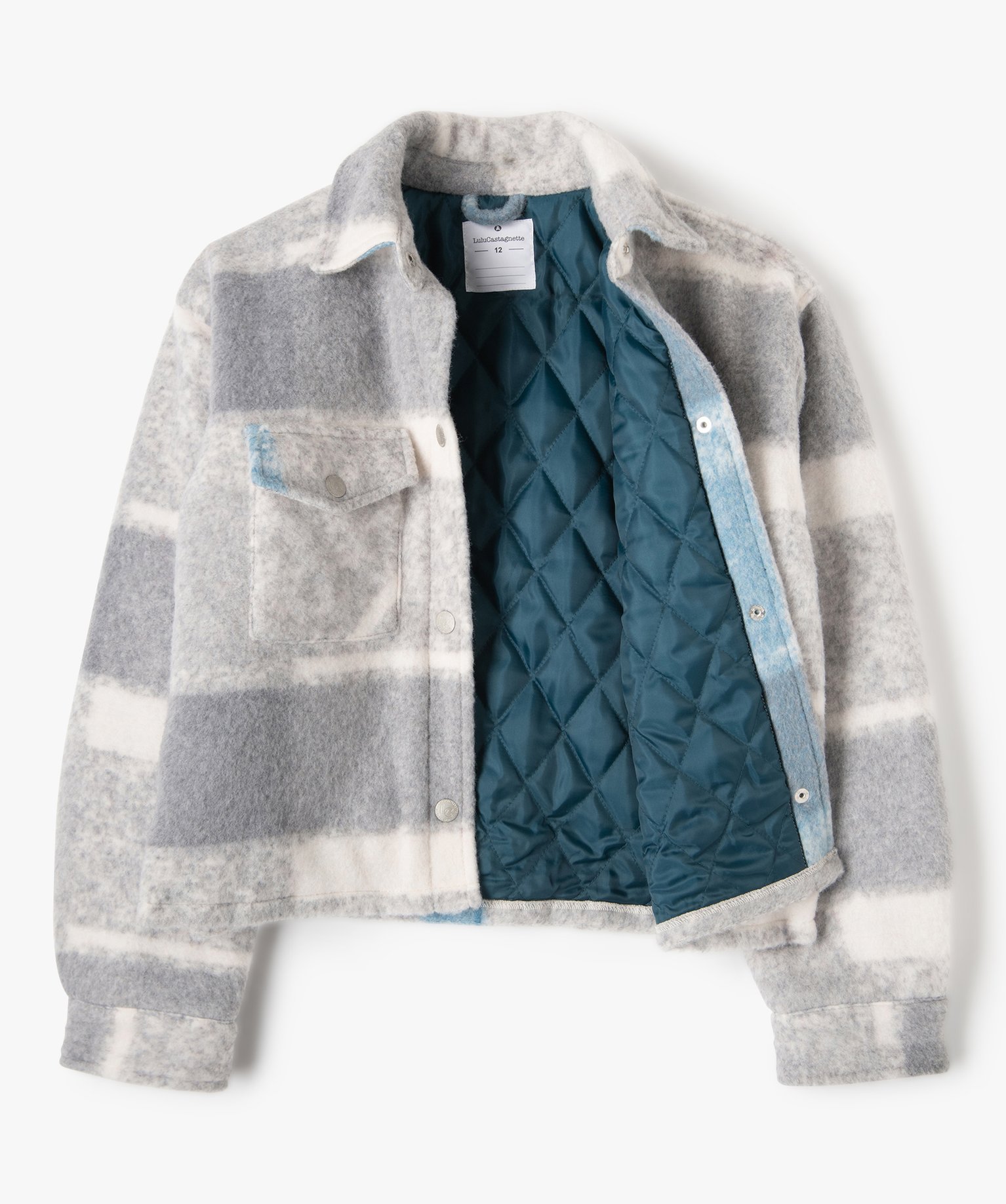 Veste fille chaude et matelassée - LuluCastagnette carreaux | GEMO